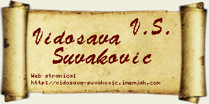 Vidosava Šuvaković vizit kartica